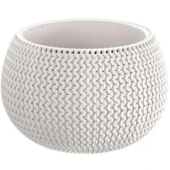 Prosperplast Bloempot Splofy - Wit - 4 L - 29 Cm