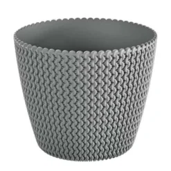 Prosperplast Bloempot Splofy - Lichtgrijs - Voor Buiten - 30 Cm