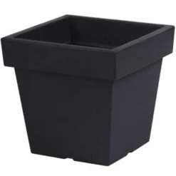 Prosperplast Plantenpot - Vierkant - Antraciet - 8 L - 24 Cm