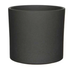 Mica Decorations Bloempot - Donkergrijs - Mat - Keramiek - 23 X 21 Cm