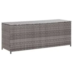 VidaXL Tuinbox 150x50x60 Cm Poly Rattan Grijs