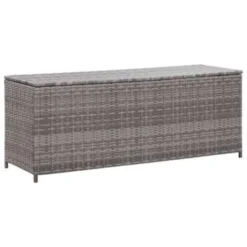 VidaXL Tuinbox 120x50x60 Cm Poly Rattan Grijs