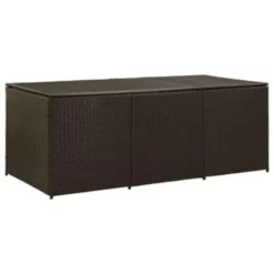 VidaXL Tuinbox 180x90x75 Cm Poly Rattan Bruin