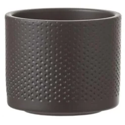 Mica Decorations Plantenpot - Donkergrijs - Keramiek - 28 X 26 Cm