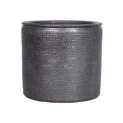 Floran Plantenpot - Industrieel Zwart - Keramiek - 18 X 16 Cm