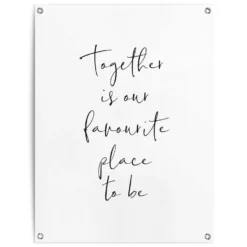 Tuinposter Samen 80x60 Cm Zwart-Wit