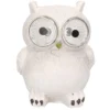 Merkloos Tuinbeeld - Uil - Met Solar Verlichting - Polystone - 9 Cm