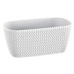 Prosperplast Plantenbak Splofy - Wit - Kunststof - 30 Cm