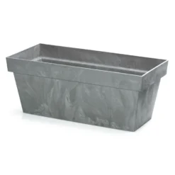 Prosperplast Plantenbak - Betonlook - Lichtgrijs - Kunststof - 40 Cm