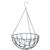 Nature Hanging Basket - Metaaldraad - Donkergroen - 13 X 25 X 25 Cm