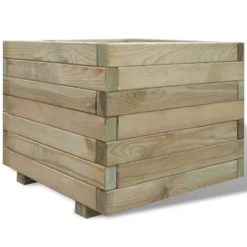 VidaXL Plantenbak Verhoogd Vierkant 50x50x40 Cm Hout