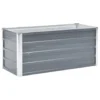 VidaXL Plantenbak Verhoogd 100x40x45 Cm Gegalvaniseerd Staal Grijs