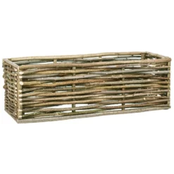 VidaXL Plantenbak Verhoogd 120x40x40 Cm Hazelaarhout