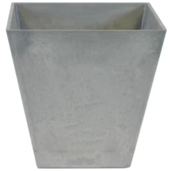 Steege Plantenbak - Vierkant - Gerecycled Kunststof - Grijs - 30 Cm