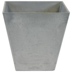 Steege Plantenbak - Vierkant - Gerecycled Kunststof - Grijs - 40 Cm