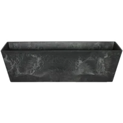 Steege Plantenbak - Gerecycled Kunststof - Zwart - 74 X 17 Cm