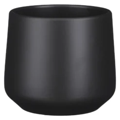 Mica Decorations Bloempot - Antraciet Grijs - Keramiek - 15 X 14 Cm
