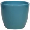 Floran Plantenpot - Oceaan Blauw - Glanzend - Keramiek - 15 X 13 Cm