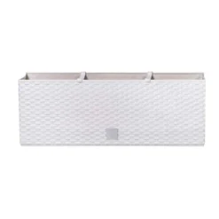Prosperplast Plantenbak Rato - Wit - 30 L - 60 X 25 X 24 Cm