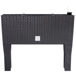 Prosperplast Plantenbak Rato - Antraciet - Op Poten - 80 X 33 X 62 Cm