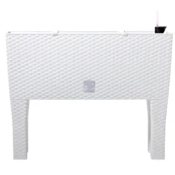 Prosperplast Plantenbak Rato - Wit - Op Pootjes - 80 X 33 X 62 Cm