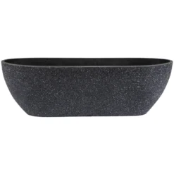 Ter Steege Plantenbak - Balkon - Kunststof - Zwart - 55 X 16 Cm