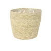 Steege Plantenpot - Beige - Gevlochten Zeegras - 18 X 16 Cm