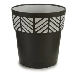 Stefanplast Bloempot - Orfeo - Antraciet - Kunststof - 25 Cm