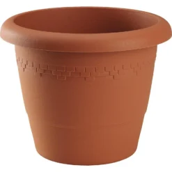 Hega Hogar Bloempot - Terracotta - Kunststof - Rond - 30 Cm