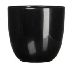 Mica Decorations Plantenpot - Keramiek - Zwart - 11 X 12 Cm