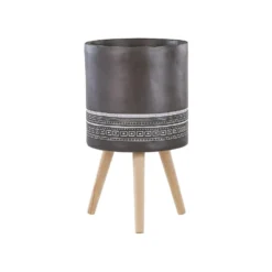 Beliani Plantenbak Voor Buiten EVRETI - Grijs Magnesiumoxide