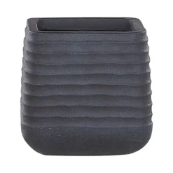 Beliani Plantenbak Voor Buiten PARIKIA - Zwart Polyresin