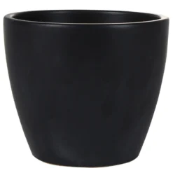 Steege Bloempot - Zwart - Scandinavische Look - Keramiek - 18 X 16 Cm