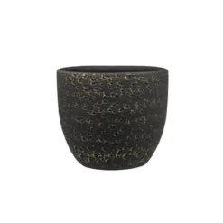 Steege Plantenpot Rinca - Zwart - Lava Look - 36 X 32 Cm