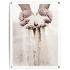 Tuinposter Zand 80x60 Cm Beige