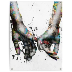 Tuinposter Liefde 80x60 Cm Bont