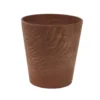Ter Steege Bloempot - Dark Terra Cotta - Natuursteen Look - D17 X H15 Cm