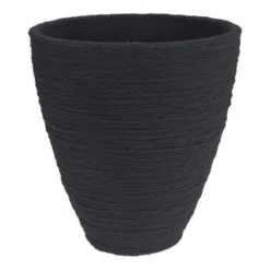 KOOPMAN Bloempot Geribbeld Antraciet 38 X 42CM