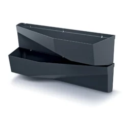 Prosperplast Verticale Tuin - 2x - Plantenbakken - Antraciet - 78 Cm