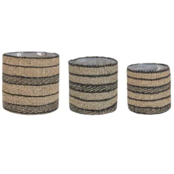 Beliani Bloempot Voor Binnen RASBORA - Beige Zeewier