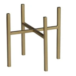 Mica Decorations Plantenstandaard - Verhoger - Goud - H16 X B14 Cm