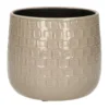 Mica Decorations Plantenpot/bloempot - Keramiek Taupe - D17/H15 Cm