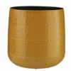 Mica Decorations Plantenpot/bloempot - Keramiek Okergeel - D32/H30 Cm