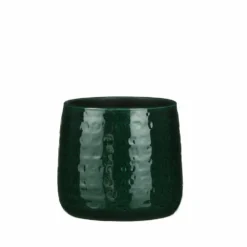 Mica Decorations Plantenpot - Keramiek - Donkergroen - D17 X H15 Cm