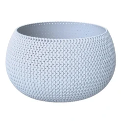 Prosperplast Plantenpot/bloempot - Kunststof - Ijsblauw - D37 X H22 Cm