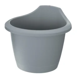 Prosperplast Plantenpot - Kunststof - Steengrijs - Dia 24 Cm