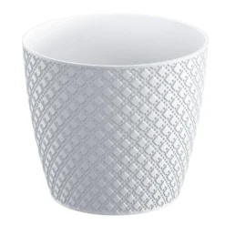 Prosperplast Plantenpot/bloempot - Kunststof - Parel Wit - D26 X H23 Cm