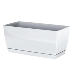 Prosperplast Plantenpot - Kunststof - Parel Wit - 24 X 12 X 11 Cm