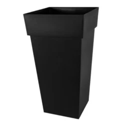 EDA Plantenpot/bloempot - Kunststof - Antraciet - L43 X B43 X H80 Cm - 98L