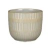 Mica Decorations Plantenpot - Keramiek - Lichtgrijs - D11-H9 Cm